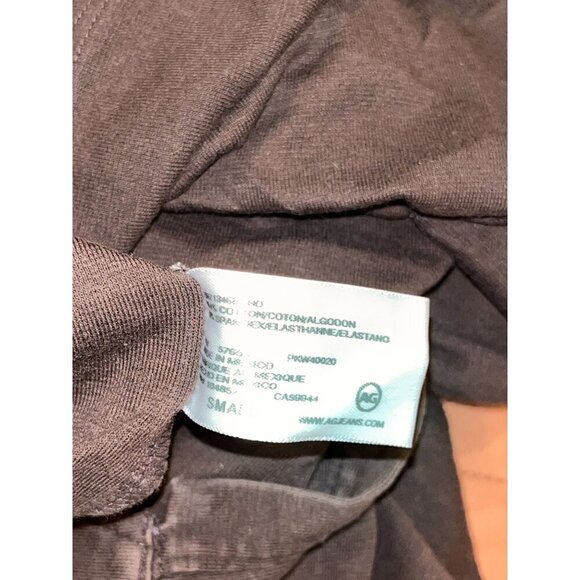 AG Los Angeles Brown Cotton Long Sleeve Collar Top Women's Size S - Picture 9 of 10